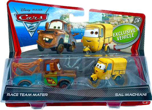 Disney/Pixar Cars 2 Movie Moments Exclusive Vehicle 2 Pack Race Team Mater & Sal Machiani