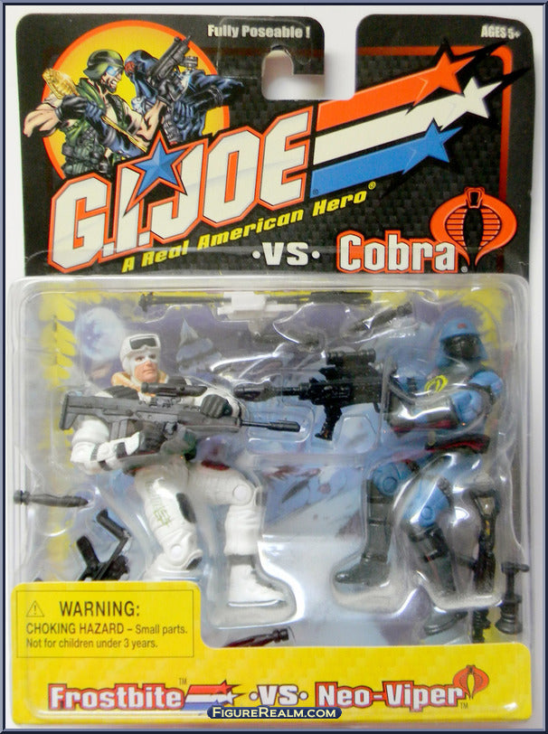 G.I. Joe Vs Cobra Frostbite Vs Neo Viper Action Figures