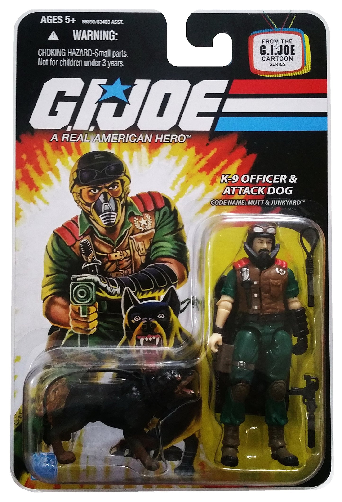 G.I. Joe Cartoon Series K-9 Officer & Attack Dog Mutt & Junkyard