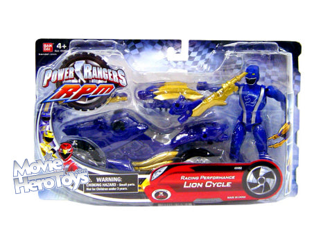 Power Rangers RPM Racing Performance Blue Lion Cycle Action Figure