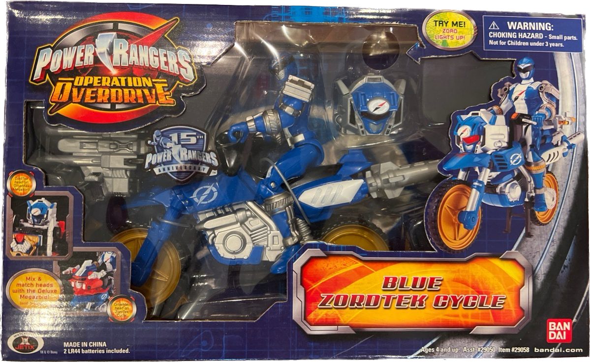 Power Rangers Operations Overdrive 15th Anniversary Blue Zordtek Cycle (blue)
