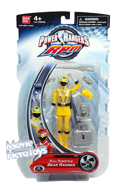 Power Rangers Rpm Full Throttle Bear Ranger Action Figure