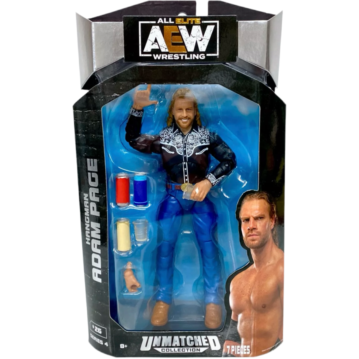 AEW Unmatched Hangman Adam Page 6”Action Figure with Accessories