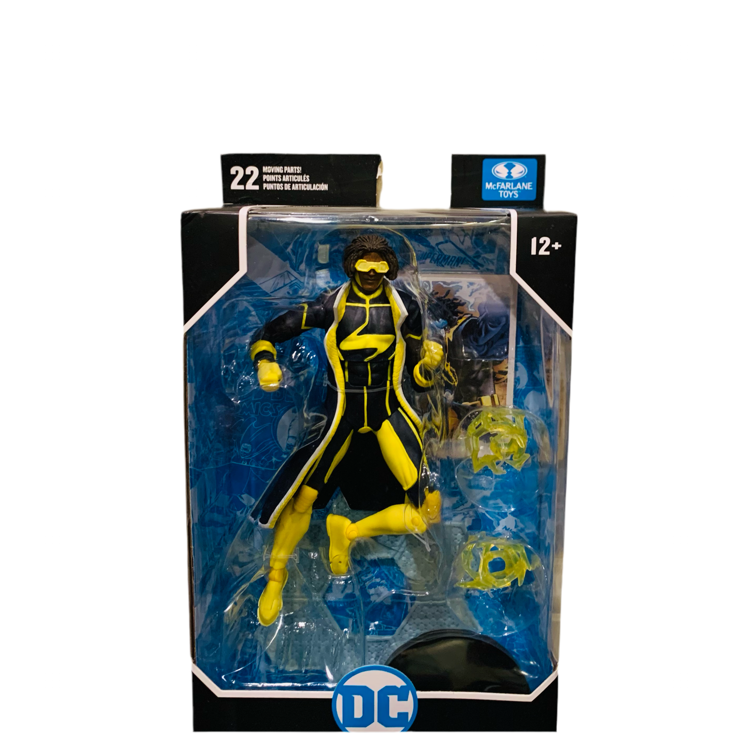 Mcfarlane Toys DC Multiverse Static Shock 7” Action Figure (Damaged Package)