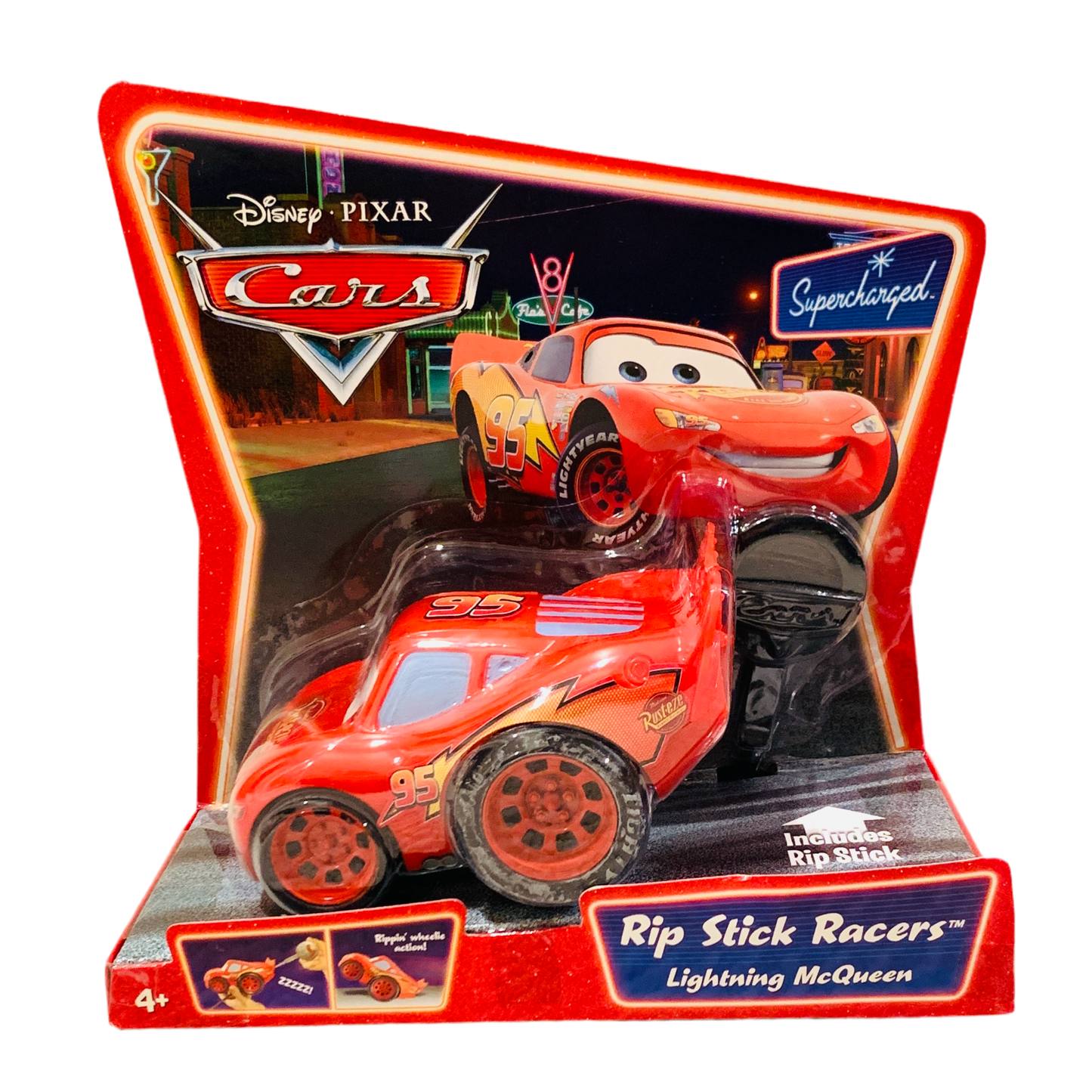 Disney Pixar Cars Supercharged Rip Stick Racers Boost, Mater or Lightning McQueen,