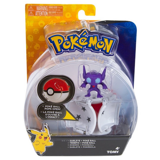 Pokemon Pokeball Throw N Pop Sableye and Poke Ball Figure Set