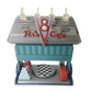 Disney Pixar Cars Mini Adventures Flo's V8 Cafe with Lightning McQueen Vehicle Playset