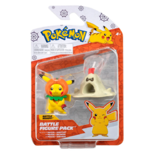 Pokemon PUMPKIN PIKACHU & SANDYGAST Halloween Battle Figure Pack
