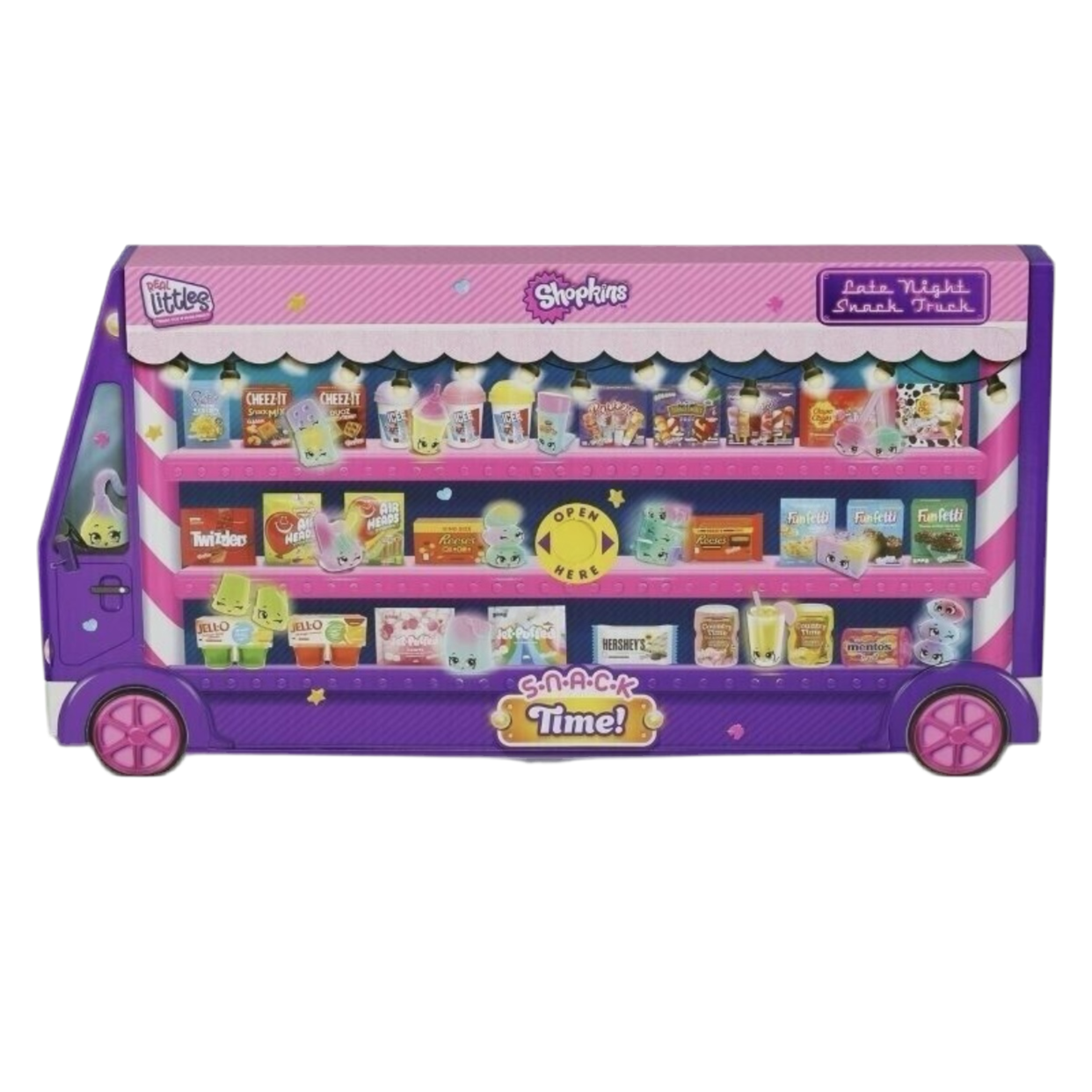 Real Littles Shipkins Snack TIME Late Night Food Truck 200 pcs Glow in Dark