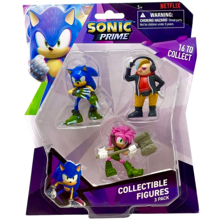 Sonic The Hedgehog Series 1 Sonic, Amy & Dr. Don't Mini Figure 3-Pack
