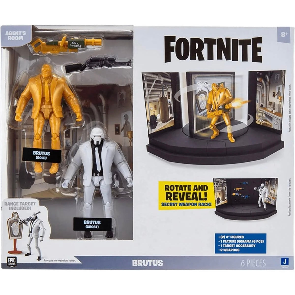 Fortnite 2 Figure Pack Agent's Room Brutus(FNT1017) with accessories