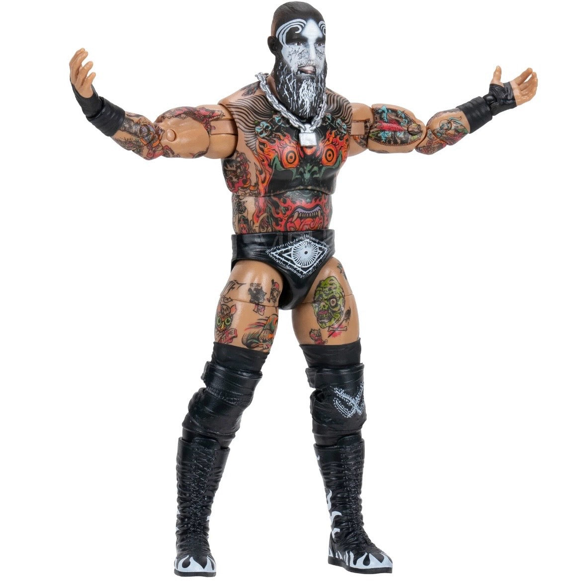 AEW Unmatched Walmart Exclusive Brody King with Chain Necklace & Alternate Fists 6 Inch Action Figure
