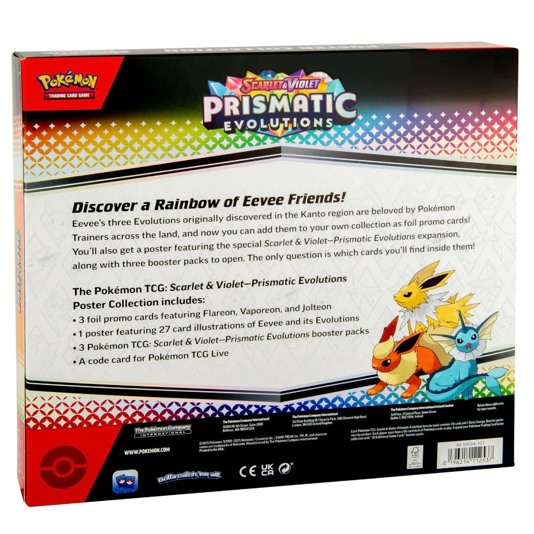 Pokémon Cards Scarlet & Violet 8.5 Prismatic Evolutions Poster Collection