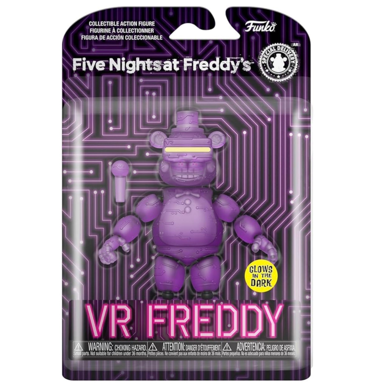 Funko Pop! Five Nights at Freddy's - VR Freddy (Glow in The Dark) Collectible Action Figure