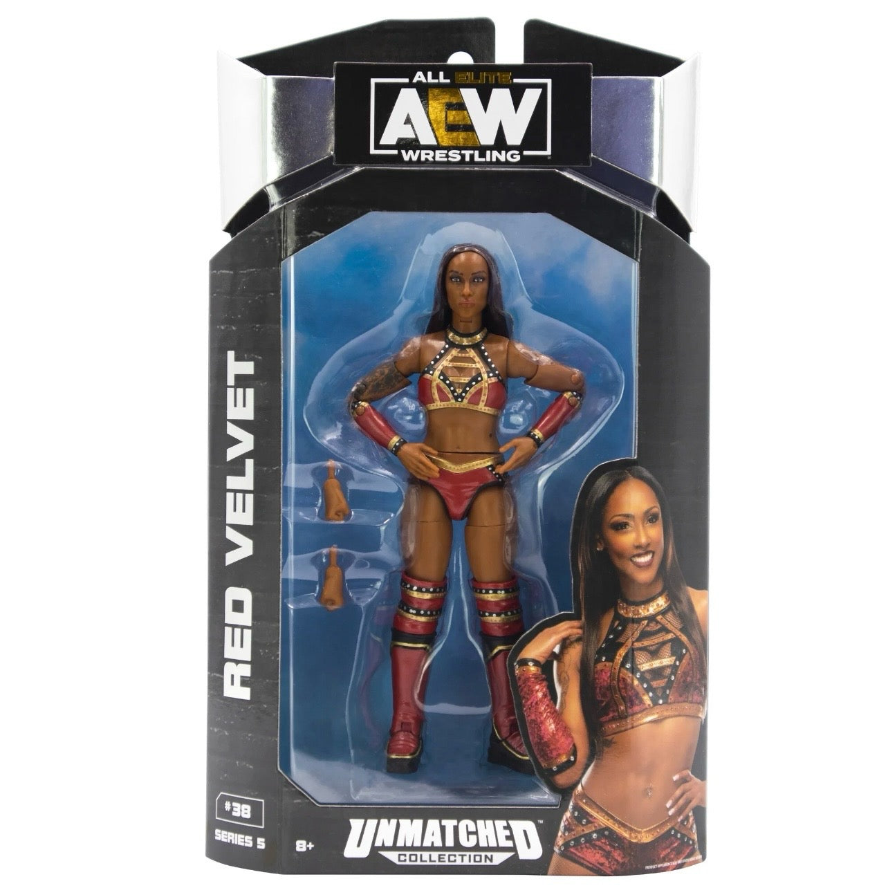 AEW Unmatched Collection Series 5 #38 Red Velvet action figure.