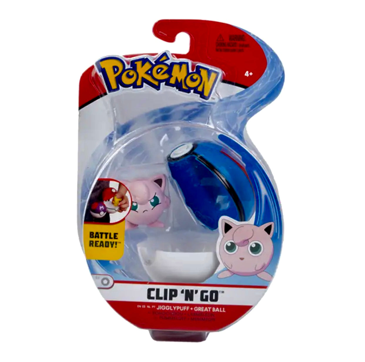 Pokémon Clip “N” Go Jigglypuff with Pokémon Blue Ball