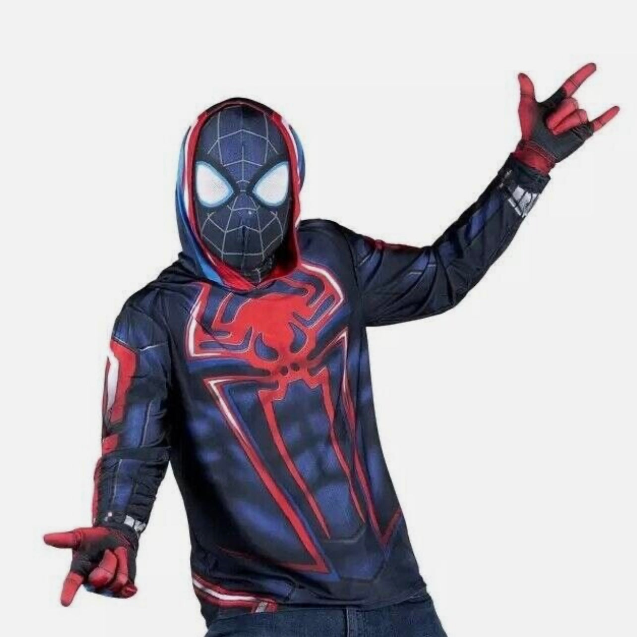 Marvel Spider-Man Men's Jazwares Miles Morales 2099 Costume Top Adult (L)