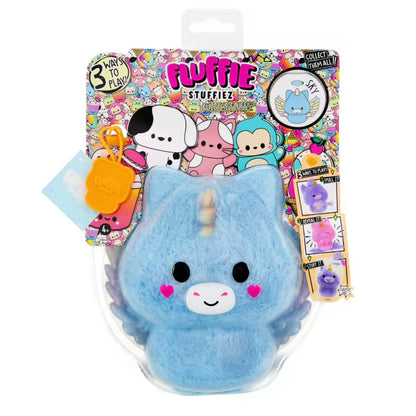 Fluffie Stuffiez Collectible Feature Plush, Surprise Reveal Unboxing DIY Fur Pulling,