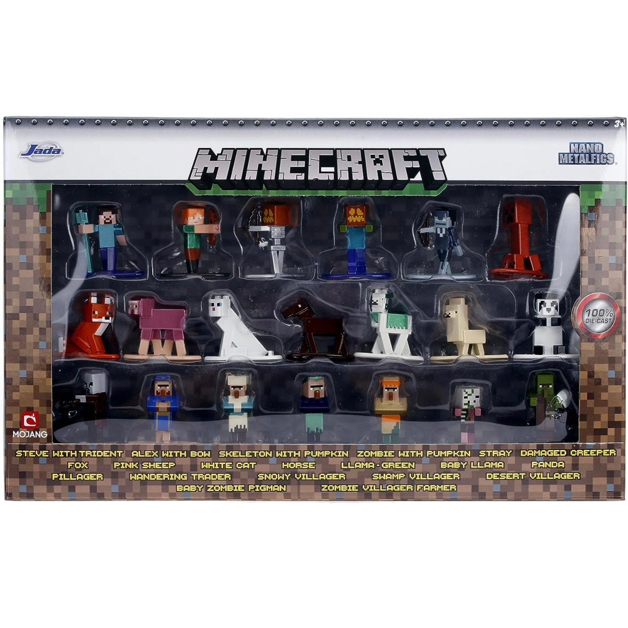 Minecraft Nano Metalfigs 20 Pack Wave 3 Die-Cast 1.65 inch Metal Figures