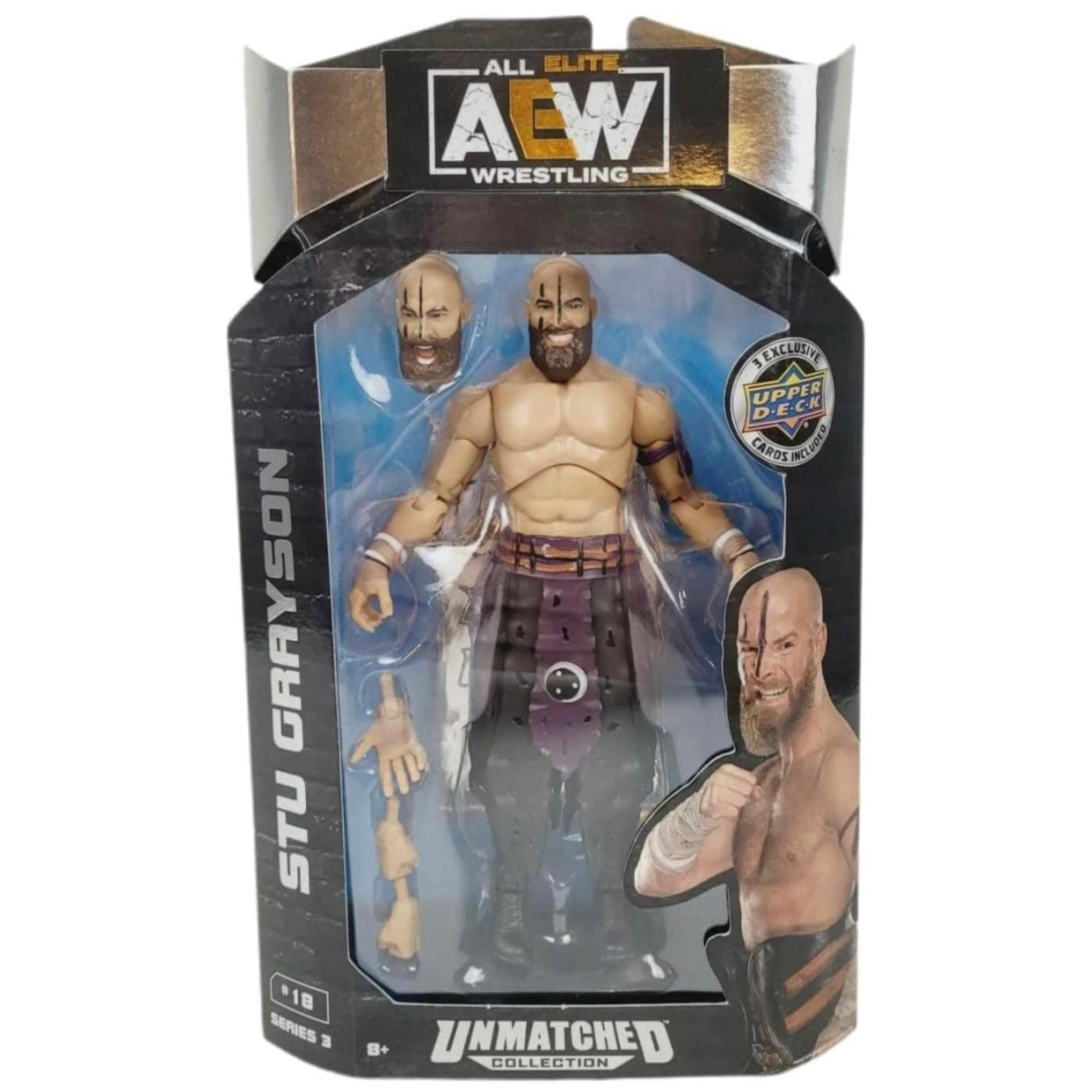 AEW Unmatched Unrivaled Luminaries Collection Wrestling Action Figure (STU Grayson)