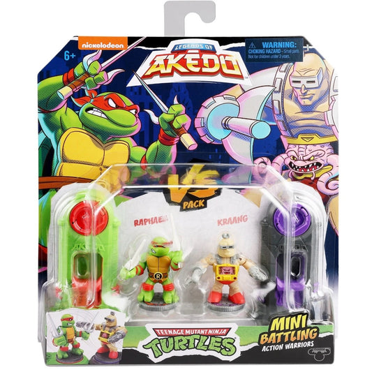 Akedo Teenage Mutant Ninja Turtles Mini Battling Warriors Raphael vs Krang Pack,