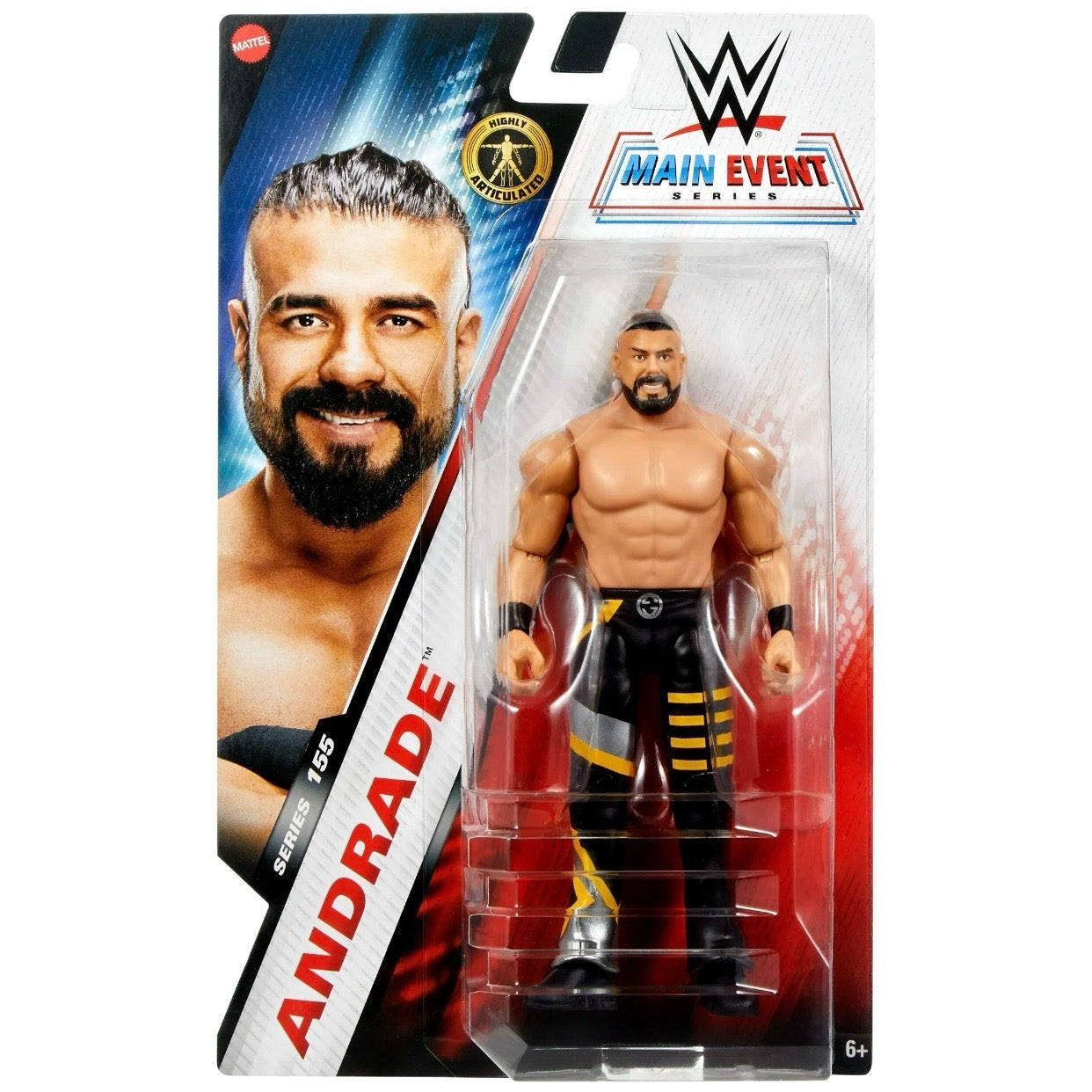 WWE Main Event Series #155 6-inch Collectible Superstar with Articulation Andrade Action Figure,