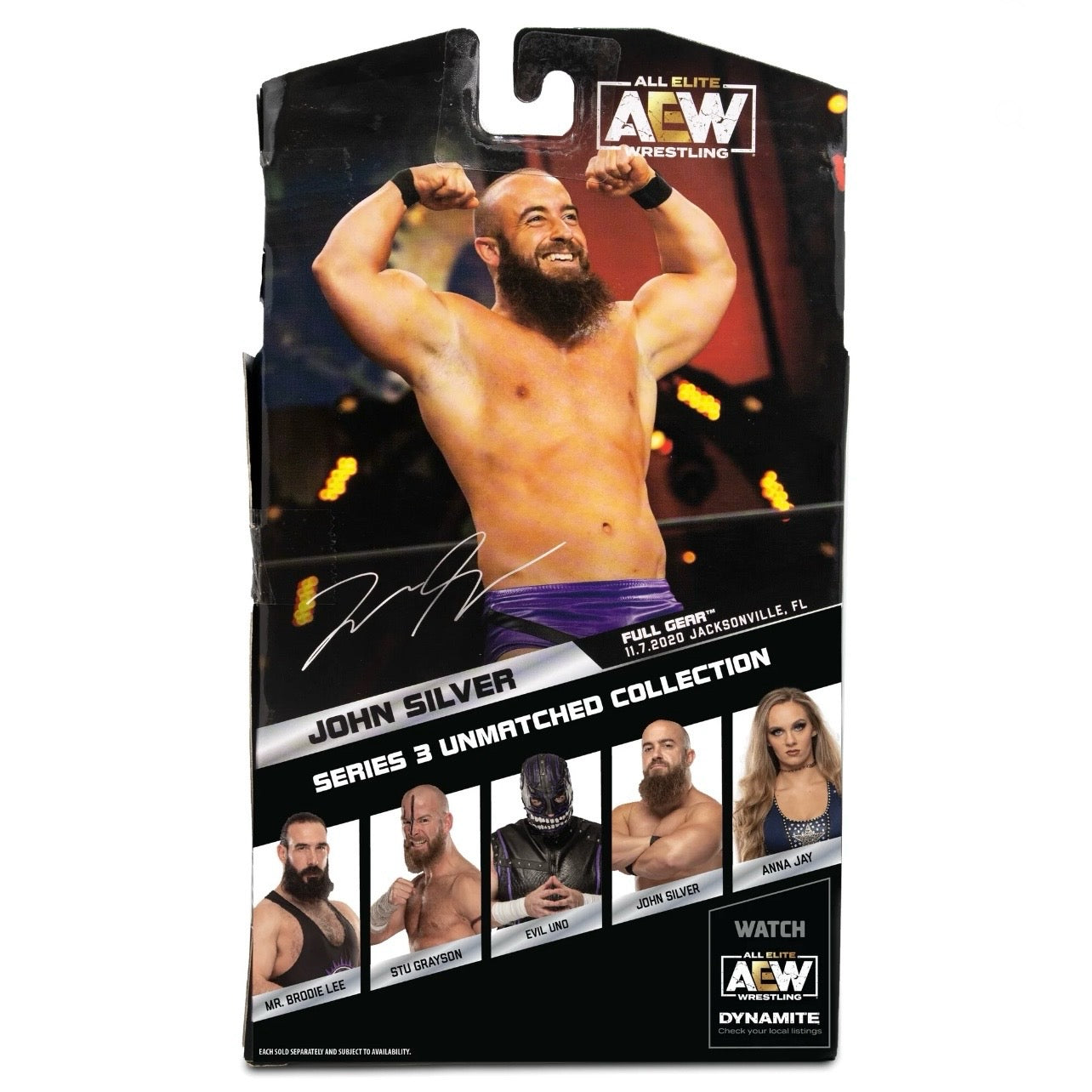 AEW Unmatched All Elite Wrestling 6” John Silver Figure with Accessories