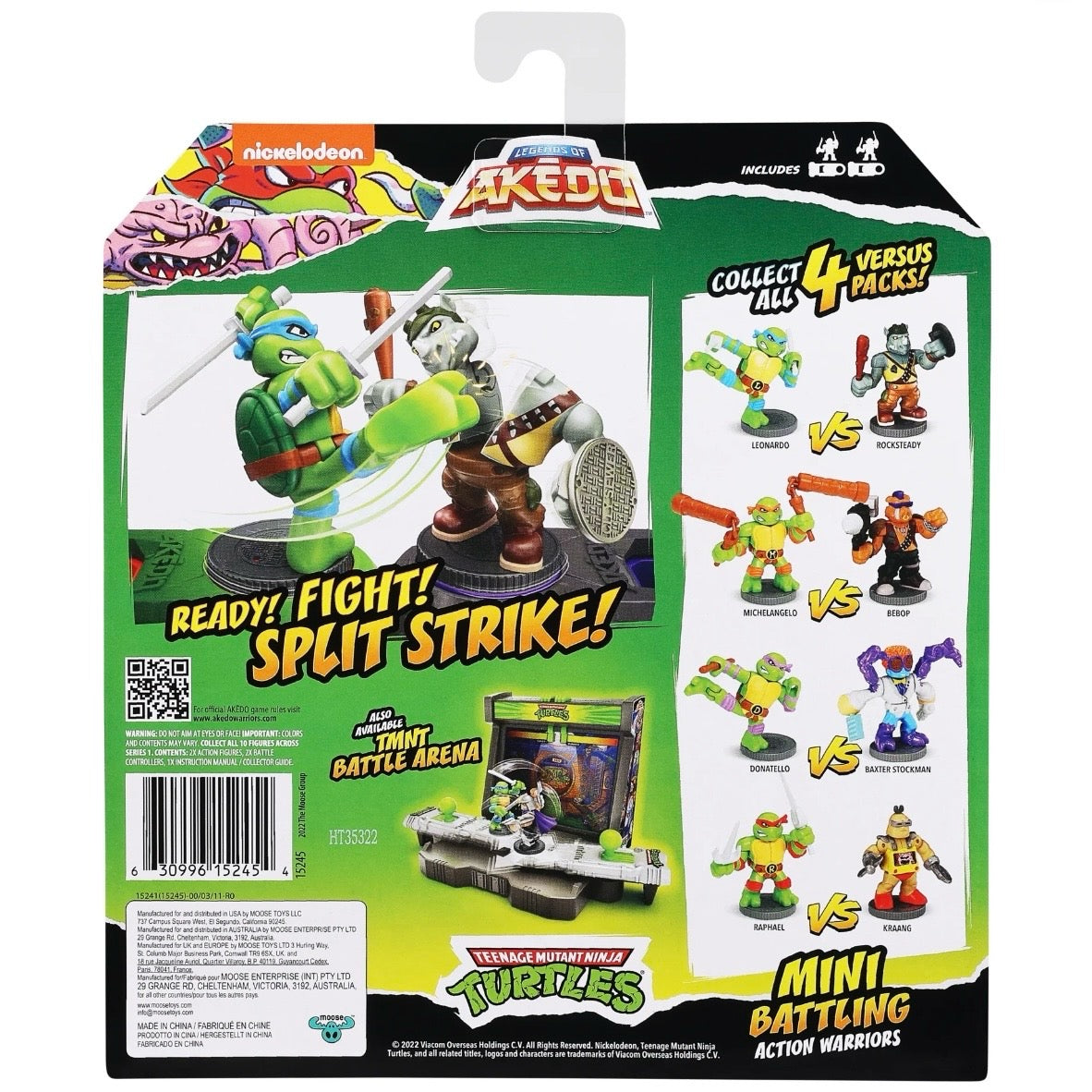 Akedo Teenage Mutant Ninja Turtles Mini Battling Warriors Raphael vs Krang Pack,
