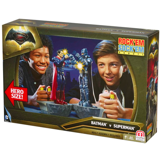 Batman vs Superman Rock 'Em Sock 'Em Robots 2-Player Kids Game, Fighting Robots Action Game