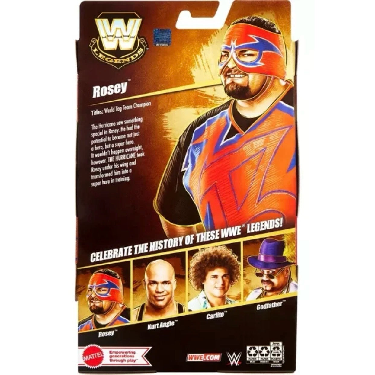 WWE Wrestling Legends Series 26 Rosey & accessories Action Figure
