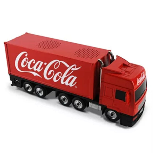 Coca-Cola Truck Shaped Bluetooth Speaker with FM Radio Mode, LED Display