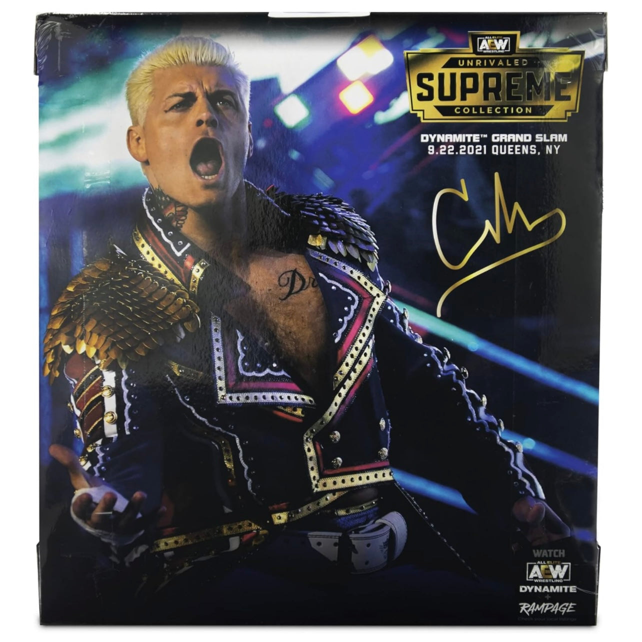 All Elite Wrestling AEW CODY RHODES UNRIVALED SUPREME- 6-Inch Cody Rhodes Figure with Accessories