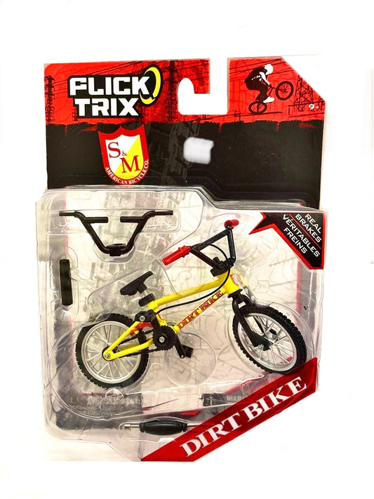 Flick Trix S&M Real Bike Dirt Bike Yellow