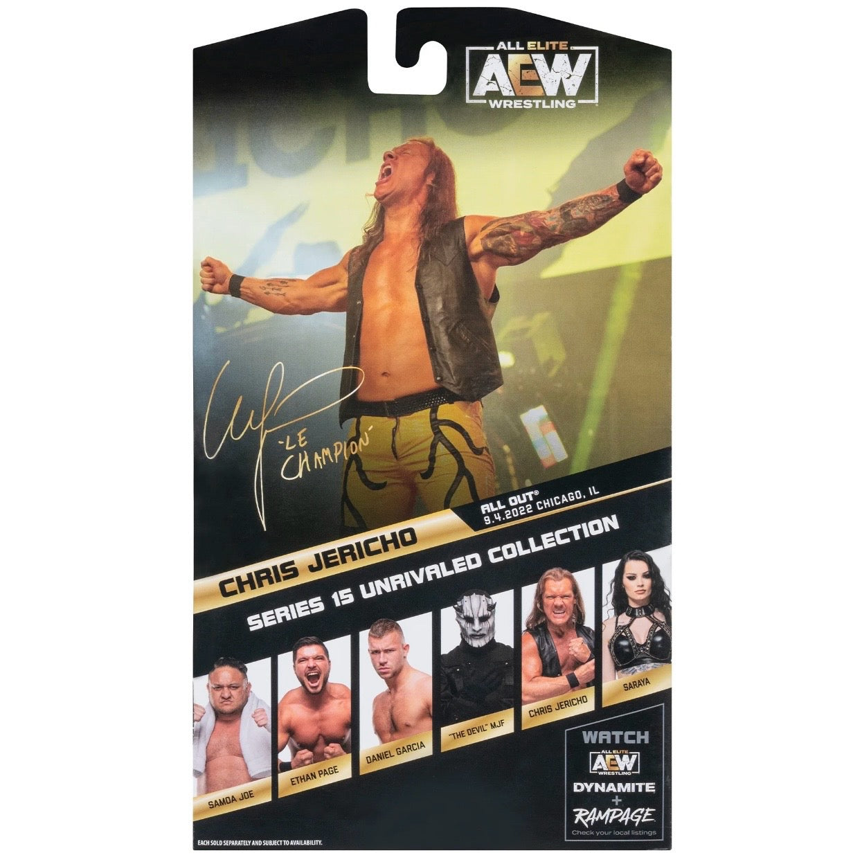 AEW Unrivaled Collection Series 15 #147 Chris Jericho action figure,