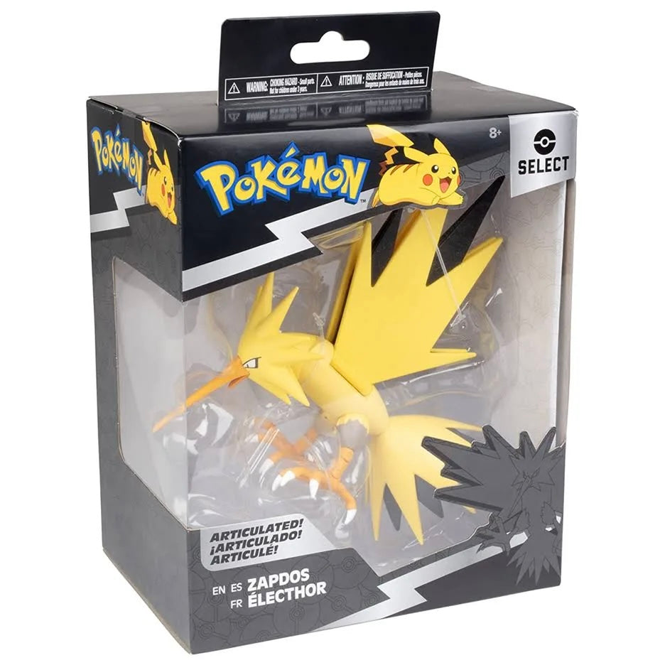 Pokémon Select Series 2 Collectible Zapdos Action Figure, 6"