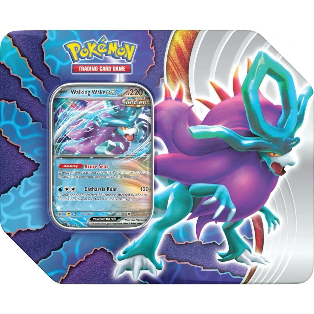 Pokémon Trading Card Games Paradox Clash Tin Walking Wake Tin