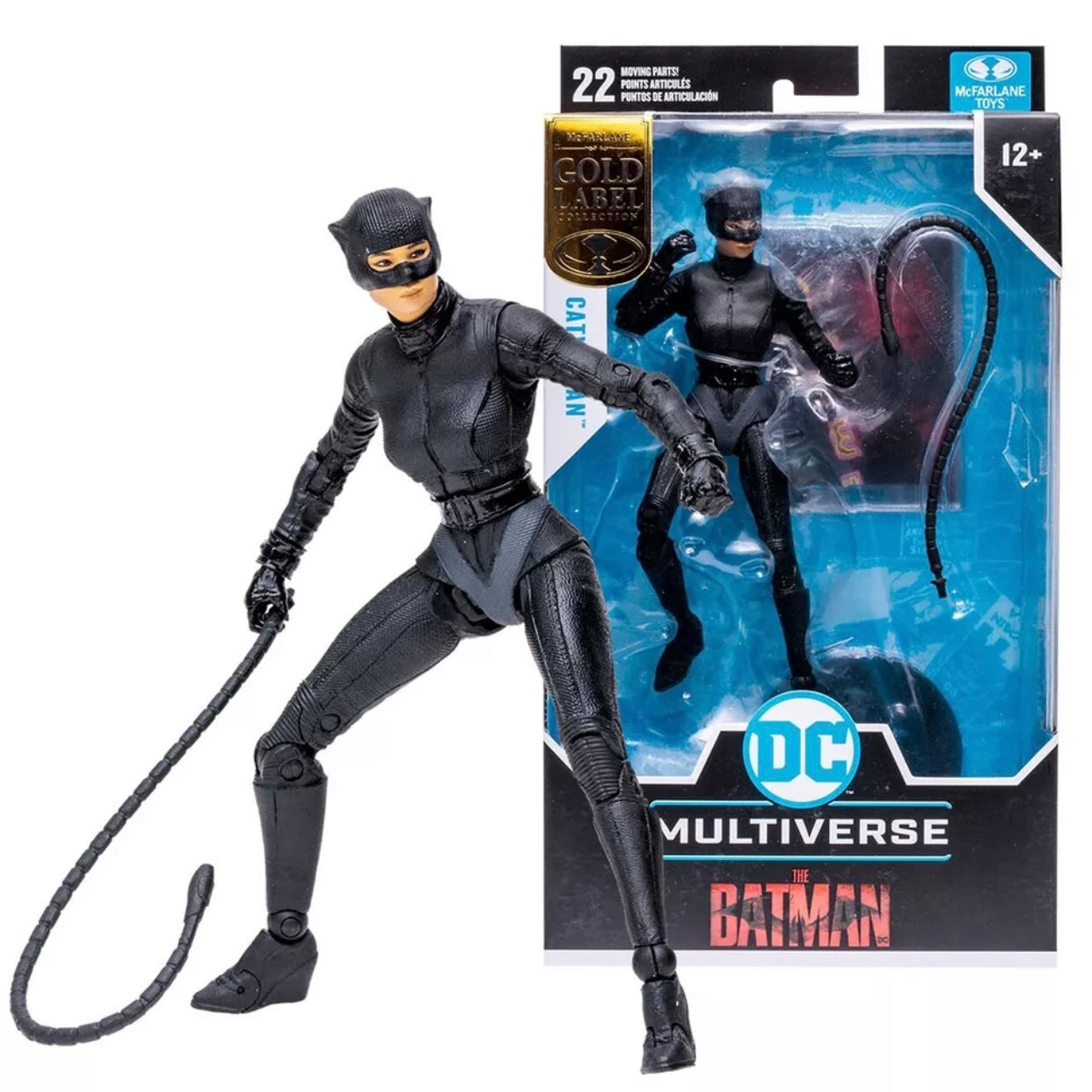 DC Batman Movie Catwoman Mask Halfway Action Figure (Gold Label)