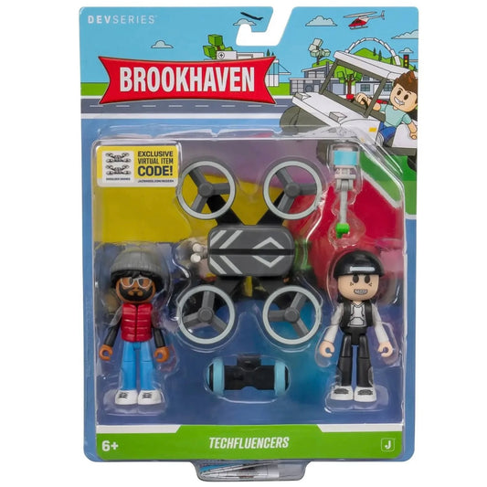 Roblox DEVSeries Brookhaven Techfluencers action figure set