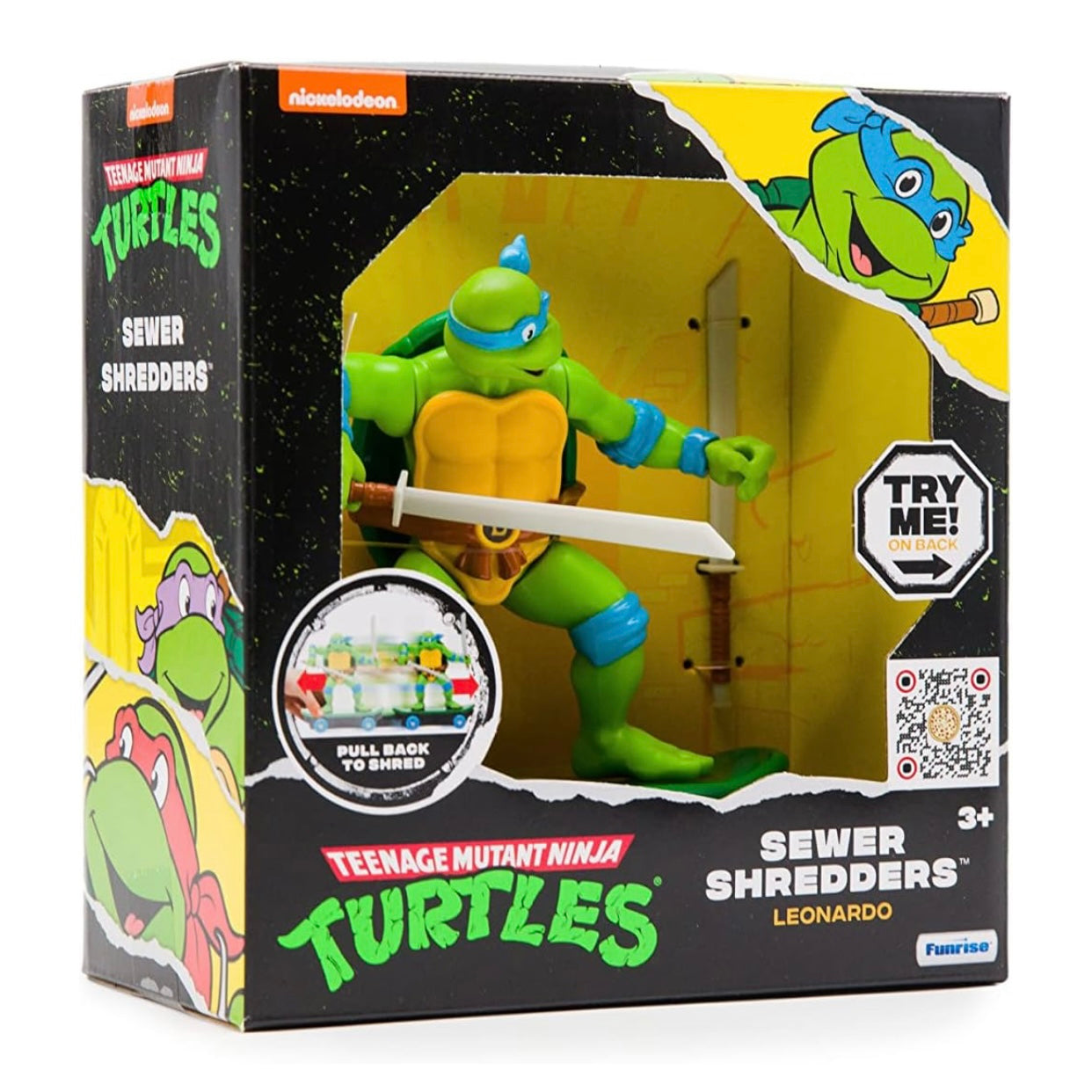 Teenage Mutant Ninja Turtles 5" Sewer Shredders, Leonardo, Classic Edition