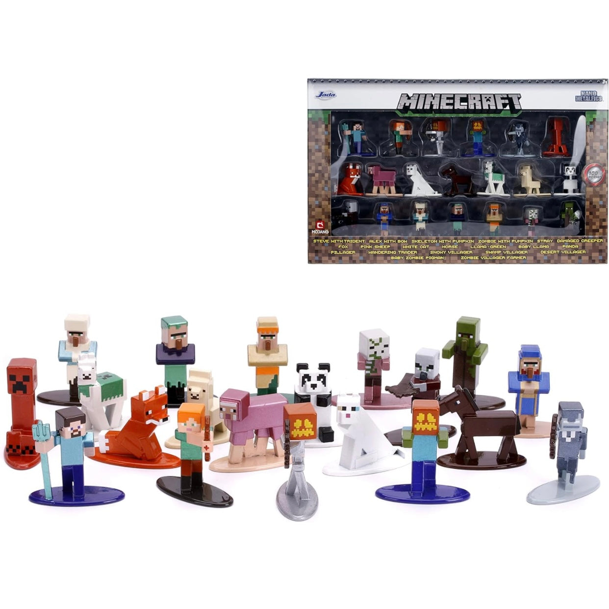 Minecraft Nano Metalfigs 20 Pack Wave 3 Die-Cast 1.65 inch Metal Figures