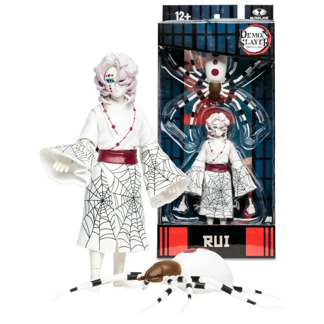 Demon Slayer 7" Rui with Spider Action Figure, (Damaged Package)