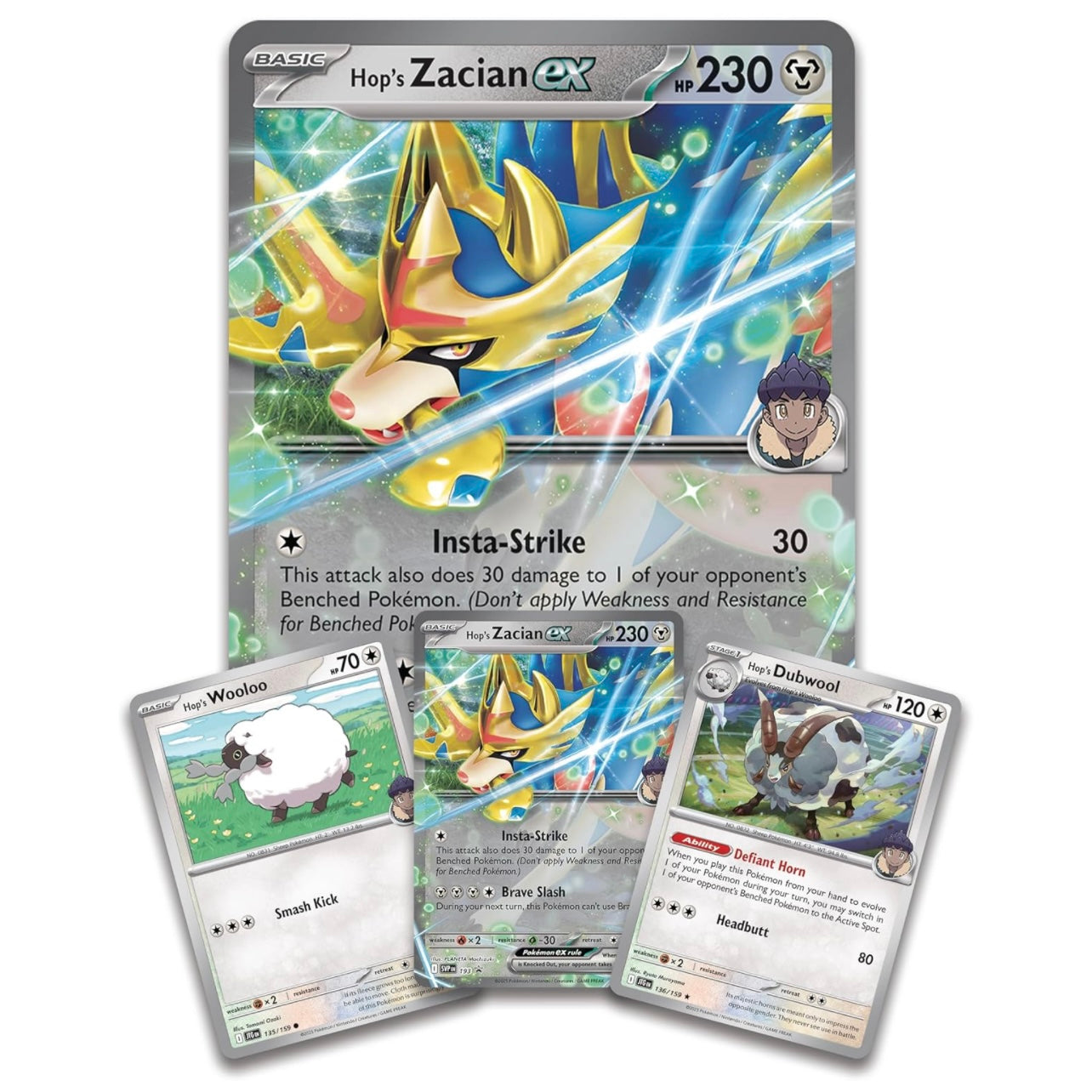 Pokémon TCG Hop’s Zacian ex Box - 4 Packs