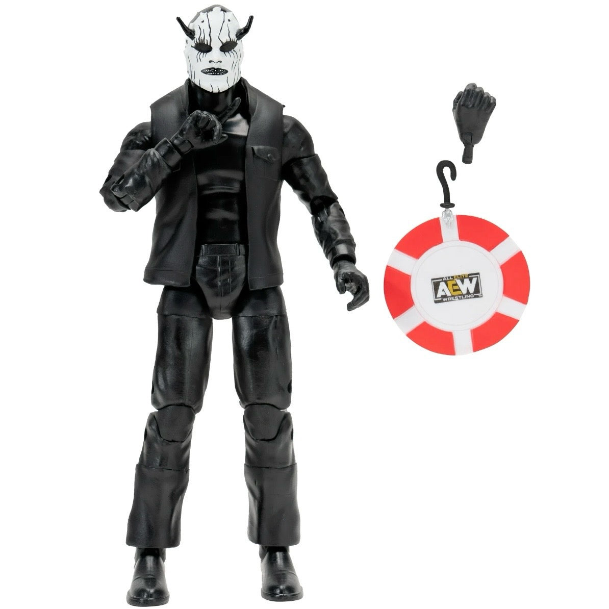 AEW Unrivaled MJF (Joker) with Entrance Vest, Poker Chip, and Alternate Hand 6” Action Figure