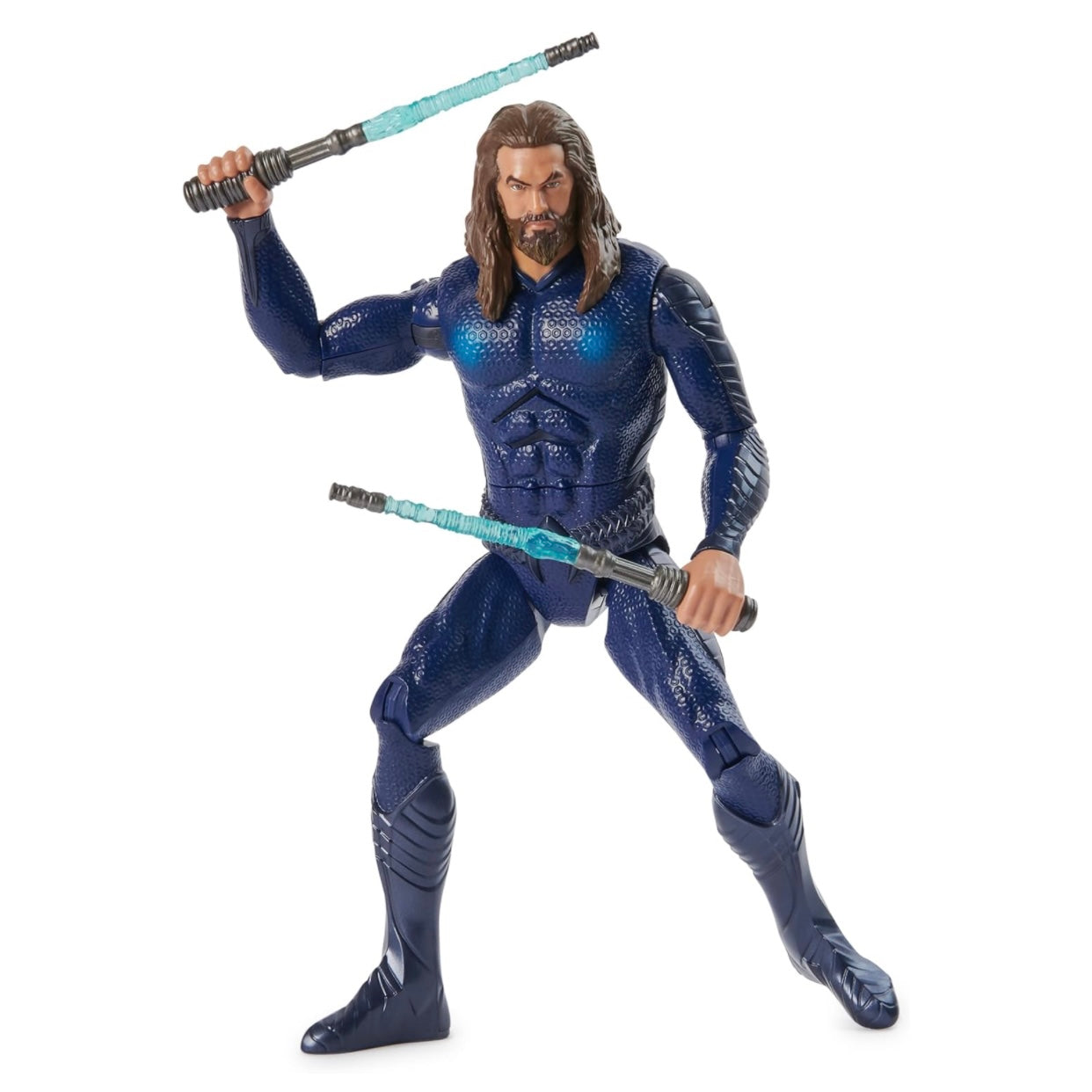 DC Comics, Double Strike Aquaman, 12-inch, Stealth Suit, Lights & Sounds Action Figure