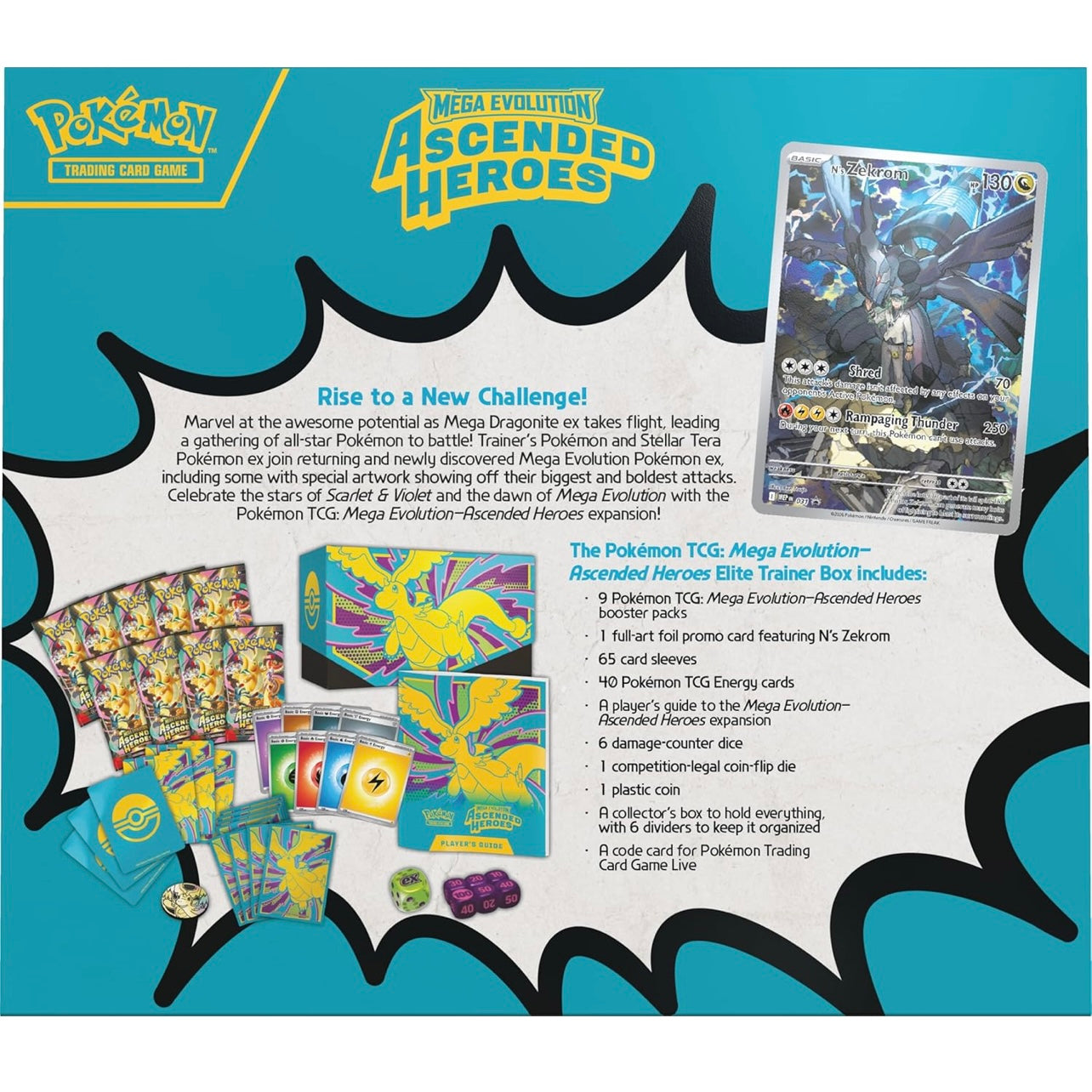 Pokémon Card Mega Evolution Ascended Heroes Pokémon Center Elite Trainer Box (Exclusive)