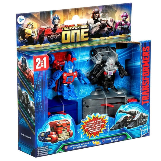 Transformers One Optimus Prime  Orion Pax & Megatron D-16 - Race Changers 2-Pack Figure
