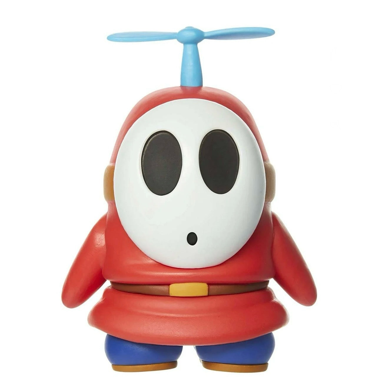 Super Mario Red Shy Guy Collectible Toy with Propeller Accessory 4-inch Action Figure