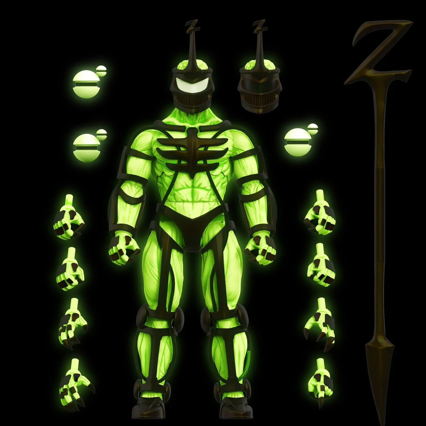 Power Rangers Mighty Morphin ULTIMATES! Lord Zedd (Imperial Gold Glow) Action Figure.