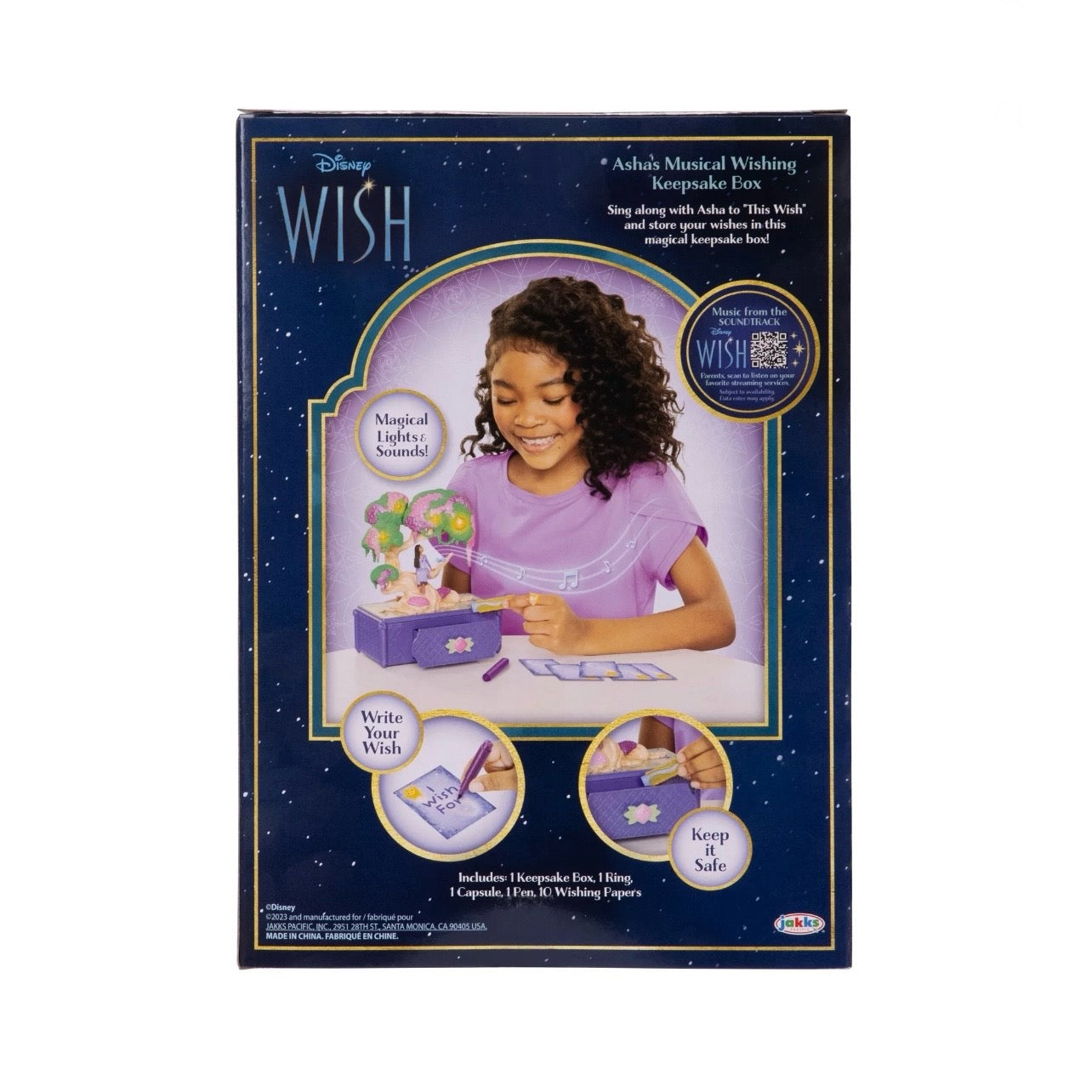 Disney Wish Asha Wish Tree Keepsake Box Sings Song