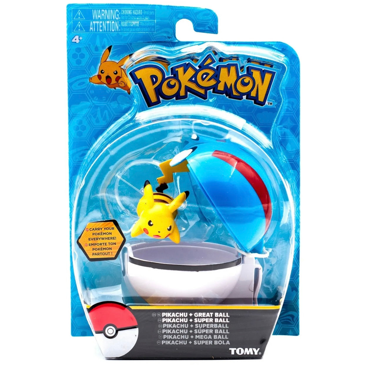 Pokémon Clip “N” Carry Poké Ball, Pikachu + Great Ball